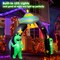 8FT Halloween Inflatables Archway with Built-in LED Lights (Alien)